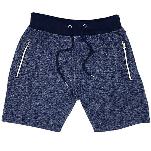 Mens Fleece Gym Shorts Zip Pockets