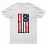 Adults Printed American Flag US Grunge T Shirt