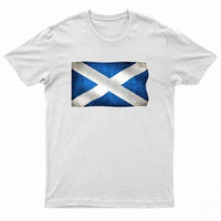 Adults Scotland Printed Scottish Flag T Shirt